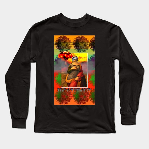 Self-annihilation Long Sleeve T-Shirt by Cybertrunk